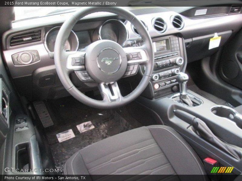 Magnetic Metallic / Ebony 2015 Ford Mustang EcoBoost Coupe