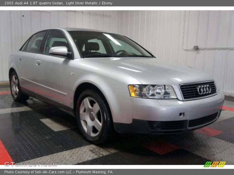 Light Silver Metallic / Ebony 2003 Audi A4 1.8T quattro Sedan