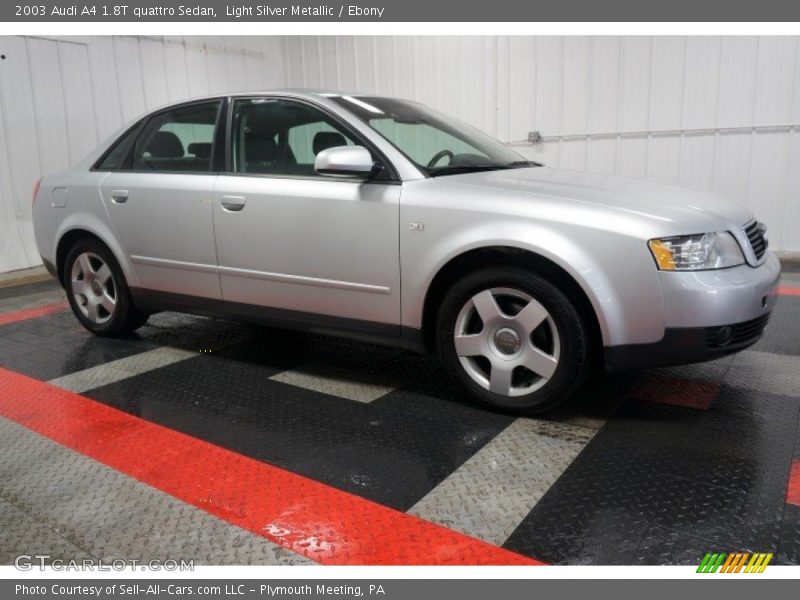Light Silver Metallic / Ebony 2003 Audi A4 1.8T quattro Sedan