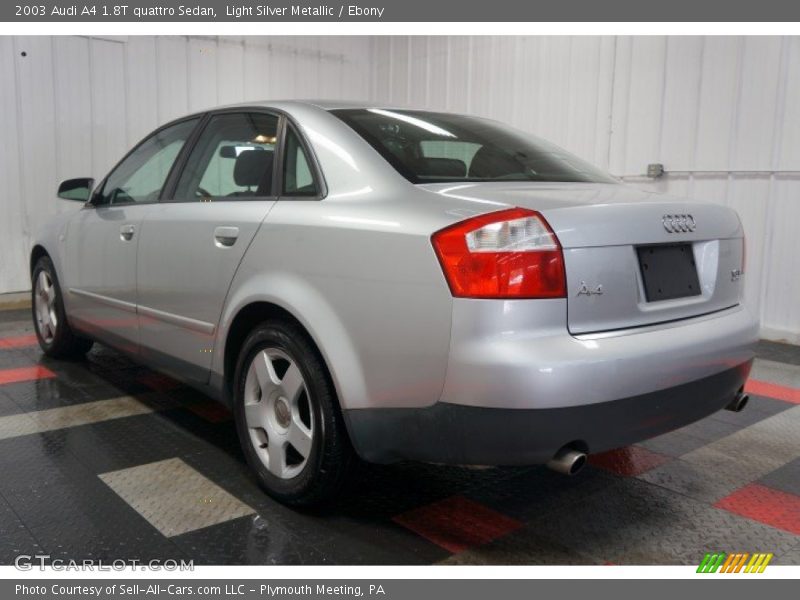 Light Silver Metallic / Ebony 2003 Audi A4 1.8T quattro Sedan