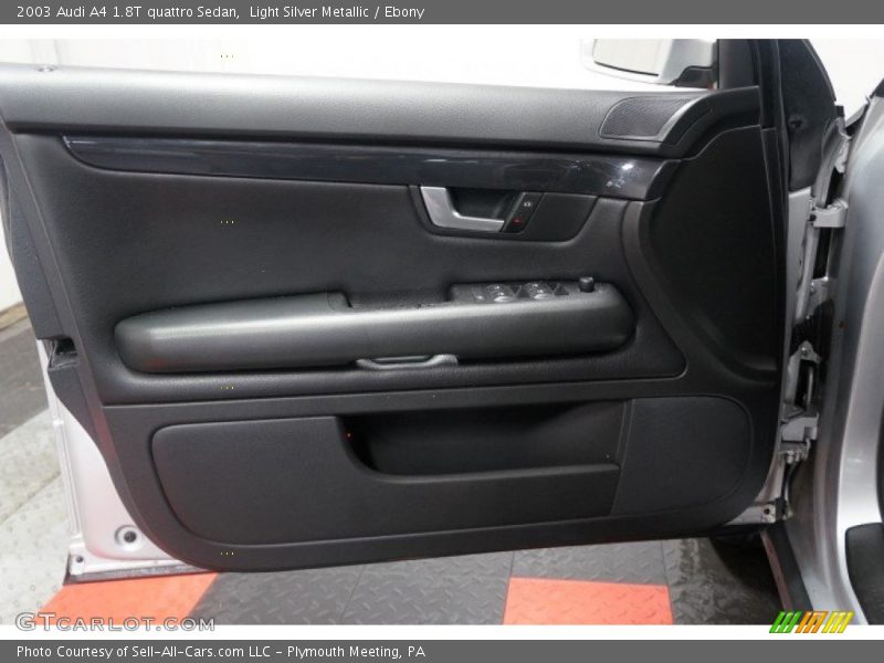 Light Silver Metallic / Ebony 2003 Audi A4 1.8T quattro Sedan