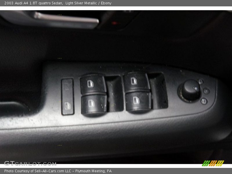 Light Silver Metallic / Ebony 2003 Audi A4 1.8T quattro Sedan
