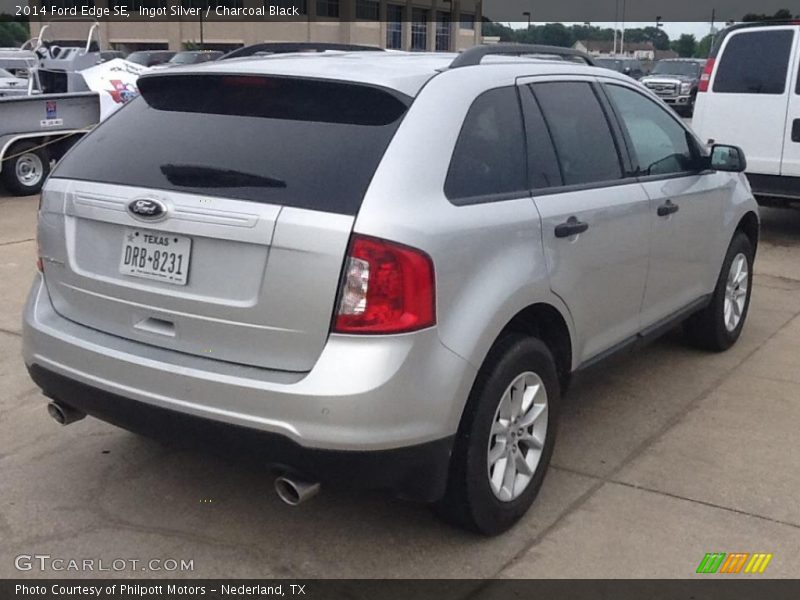 Ingot Silver / Charcoal Black 2014 Ford Edge SE