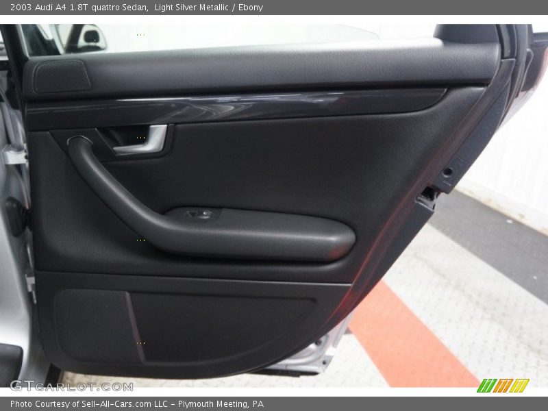Light Silver Metallic / Ebony 2003 Audi A4 1.8T quattro Sedan