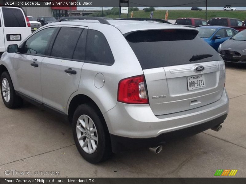 Ingot Silver / Charcoal Black 2014 Ford Edge SE