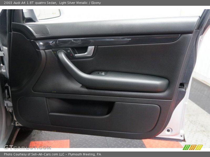 Light Silver Metallic / Ebony 2003 Audi A4 1.8T quattro Sedan
