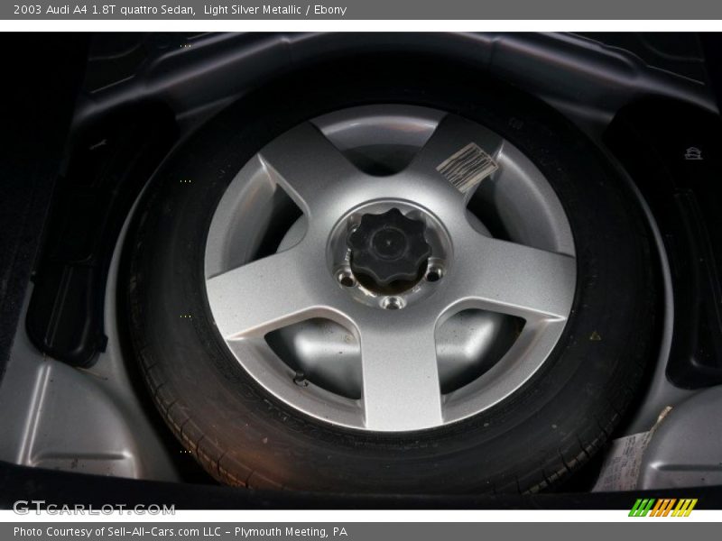 Light Silver Metallic / Ebony 2003 Audi A4 1.8T quattro Sedan