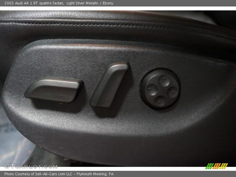 Light Silver Metallic / Ebony 2003 Audi A4 1.8T quattro Sedan
