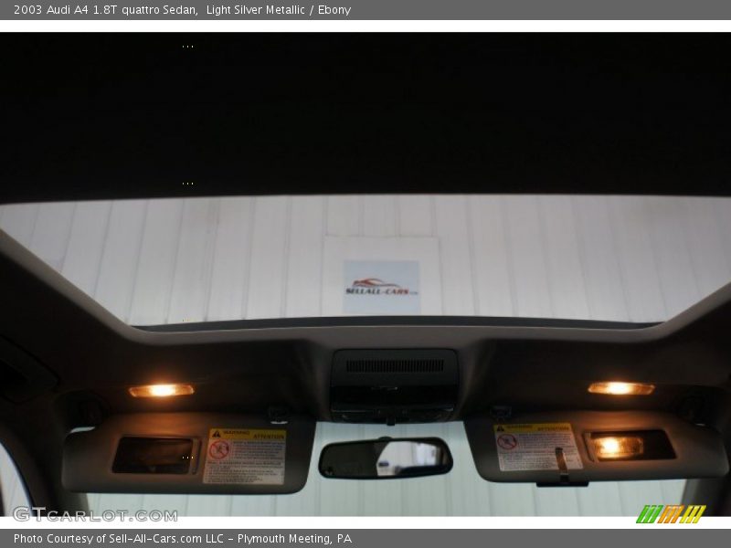 Light Silver Metallic / Ebony 2003 Audi A4 1.8T quattro Sedan