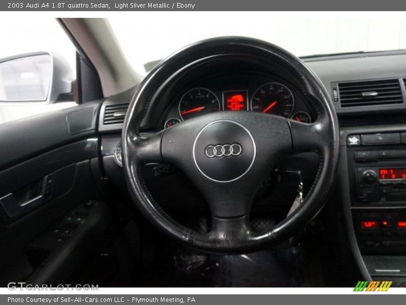 Light Silver Metallic / Ebony 2003 Audi A4 1.8T quattro Sedan