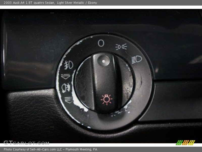 Light Silver Metallic / Ebony 2003 Audi A4 1.8T quattro Sedan