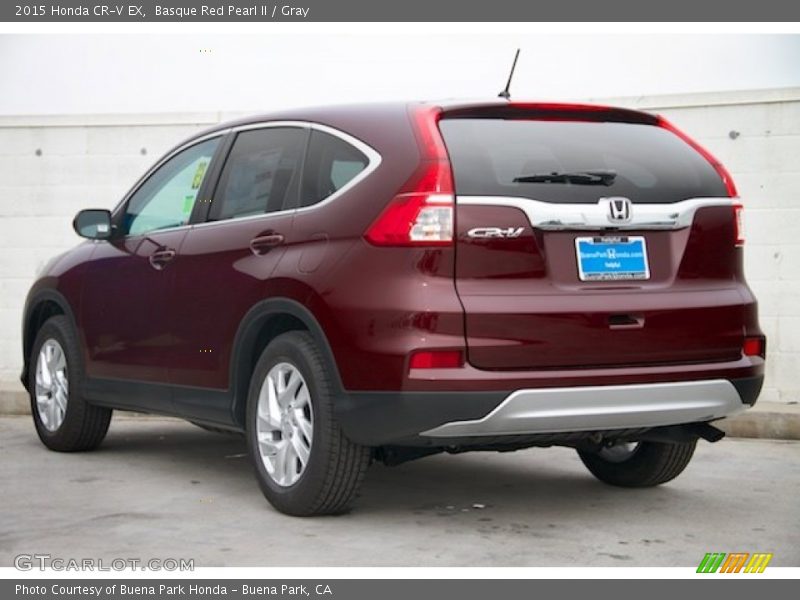 Basque Red Pearl II / Gray 2015 Honda CR-V EX