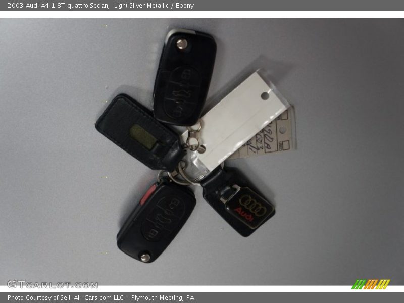 Light Silver Metallic / Ebony 2003 Audi A4 1.8T quattro Sedan