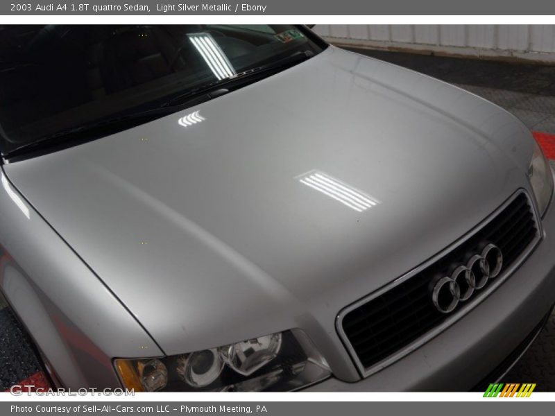 Light Silver Metallic / Ebony 2003 Audi A4 1.8T quattro Sedan