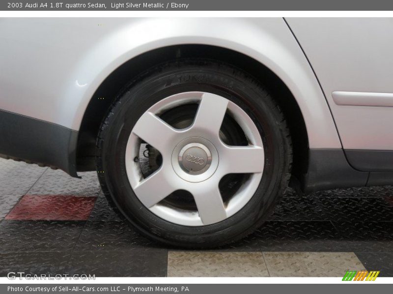 Light Silver Metallic / Ebony 2003 Audi A4 1.8T quattro Sedan