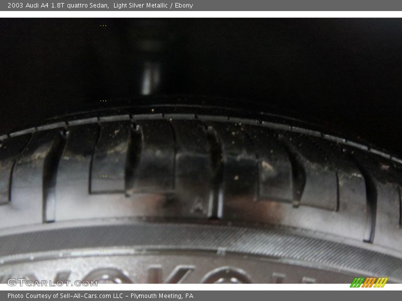 Light Silver Metallic / Ebony 2003 Audi A4 1.8T quattro Sedan