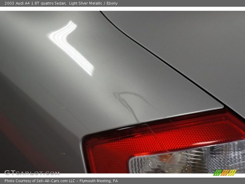 Light Silver Metallic / Ebony 2003 Audi A4 1.8T quattro Sedan