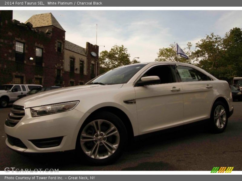 White Platinum / Charcoal Black 2014 Ford Taurus SEL
