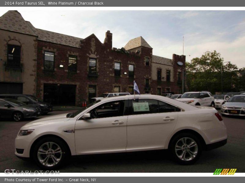 White Platinum / Charcoal Black 2014 Ford Taurus SEL
