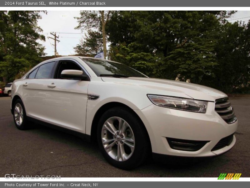 White Platinum / Charcoal Black 2014 Ford Taurus SEL