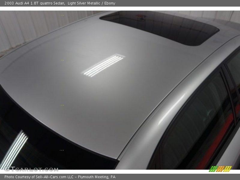 Light Silver Metallic / Ebony 2003 Audi A4 1.8T quattro Sedan