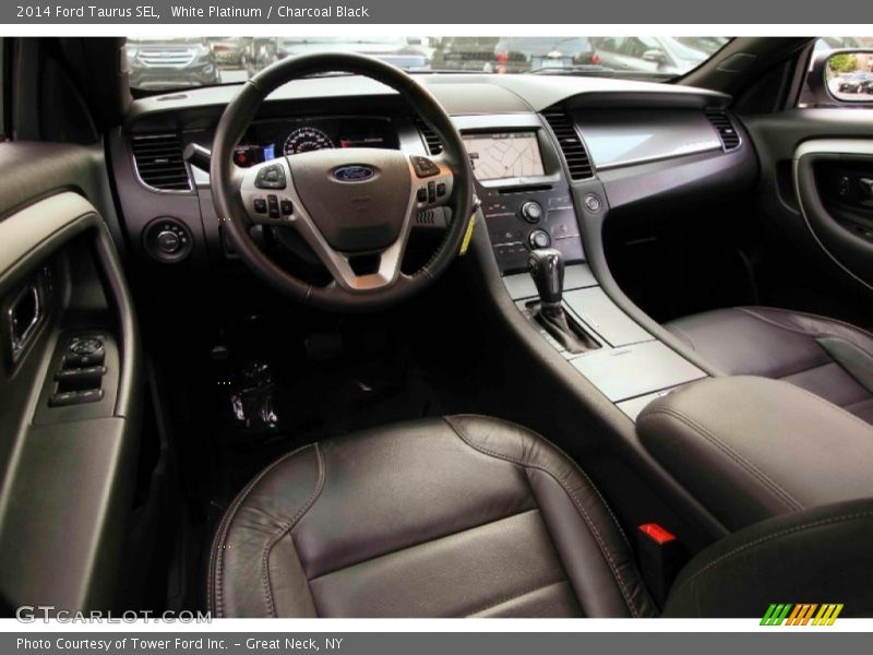 White Platinum / Charcoal Black 2014 Ford Taurus SEL