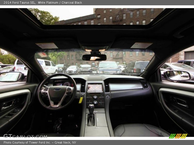 White Platinum / Charcoal Black 2014 Ford Taurus SEL