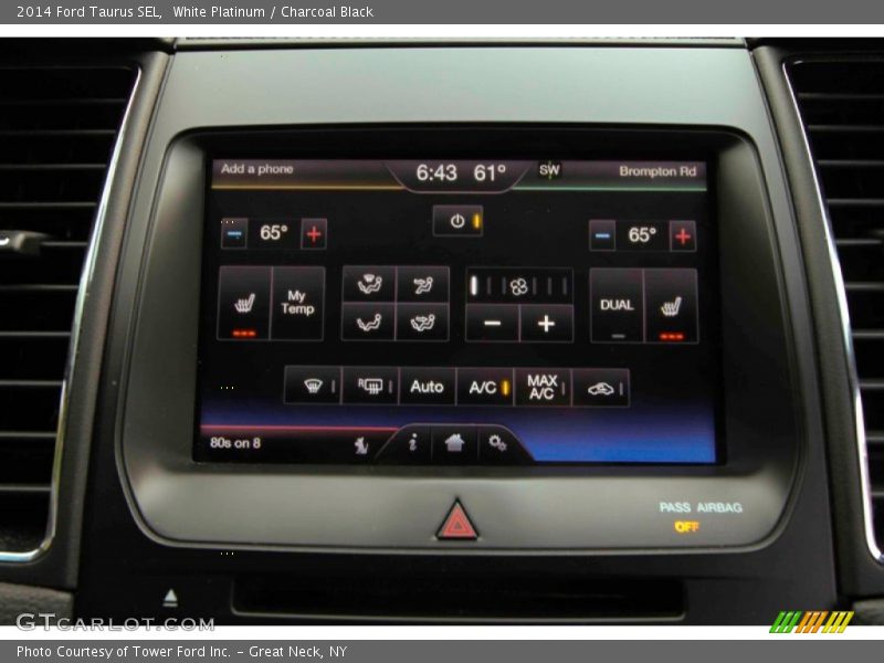 White Platinum / Charcoal Black 2014 Ford Taurus SEL