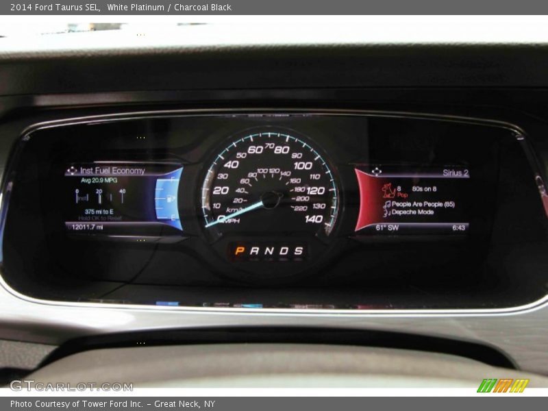 White Platinum / Charcoal Black 2014 Ford Taurus SEL