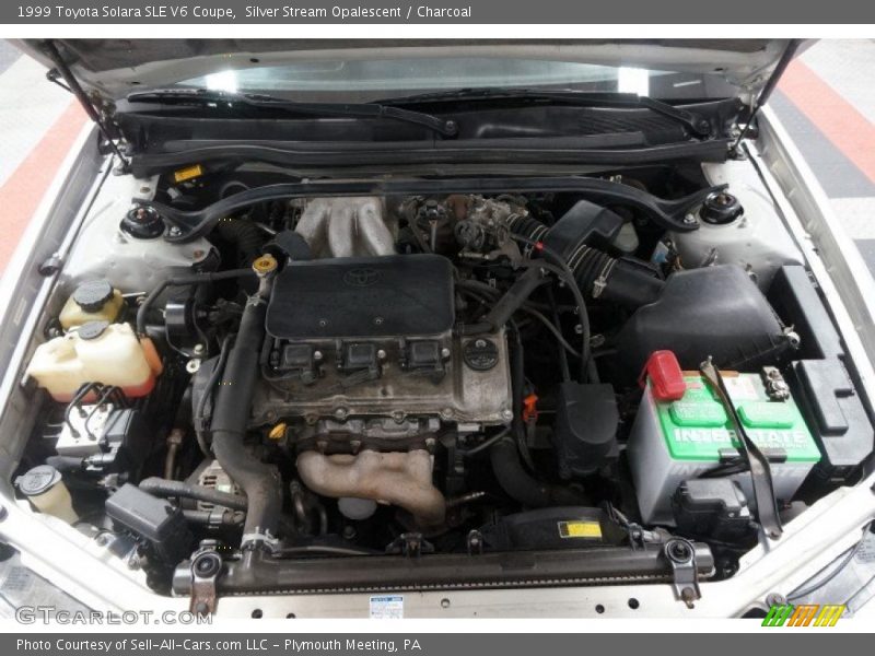 Silver Stream Opalescent / Charcoal 1999 Toyota Solara SLE V6 Coupe