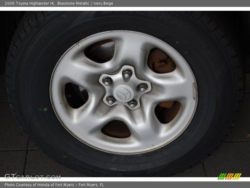 Bluestone Metallic / Ivory Beige 2006 Toyota Highlander I4