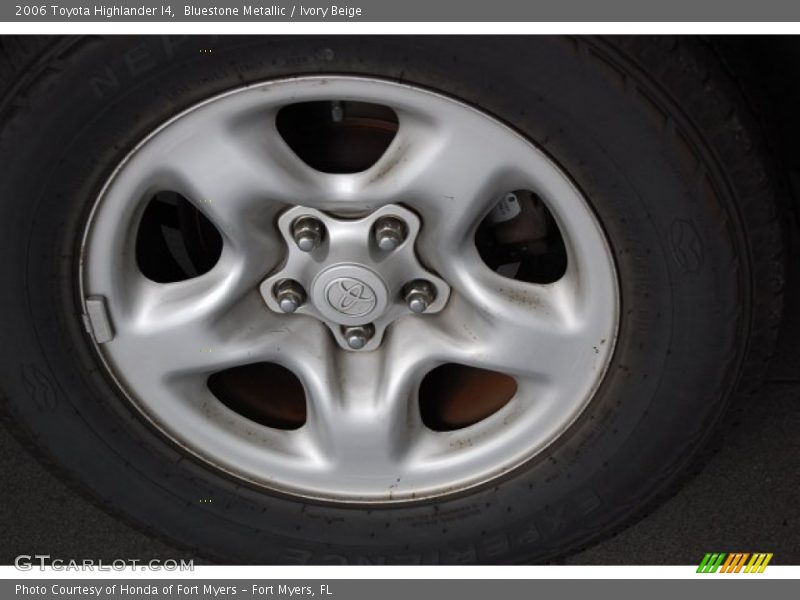Bluestone Metallic / Ivory Beige 2006 Toyota Highlander I4