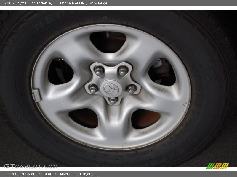 Bluestone Metallic / Ivory Beige 2006 Toyota Highlander I4