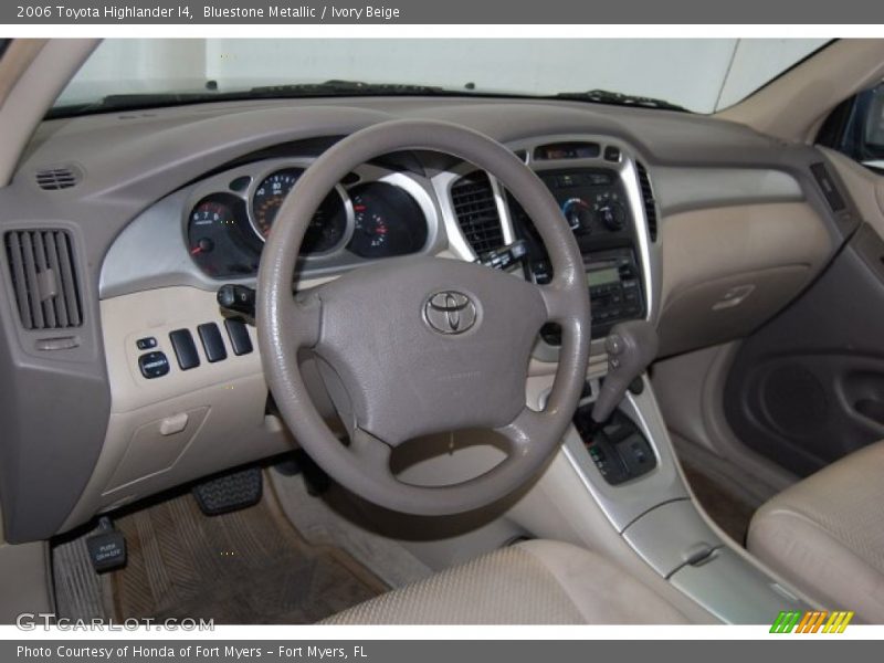 Bluestone Metallic / Ivory Beige 2006 Toyota Highlander I4