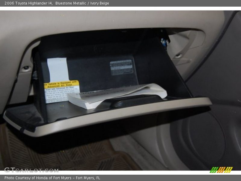 Bluestone Metallic / Ivory Beige 2006 Toyota Highlander I4