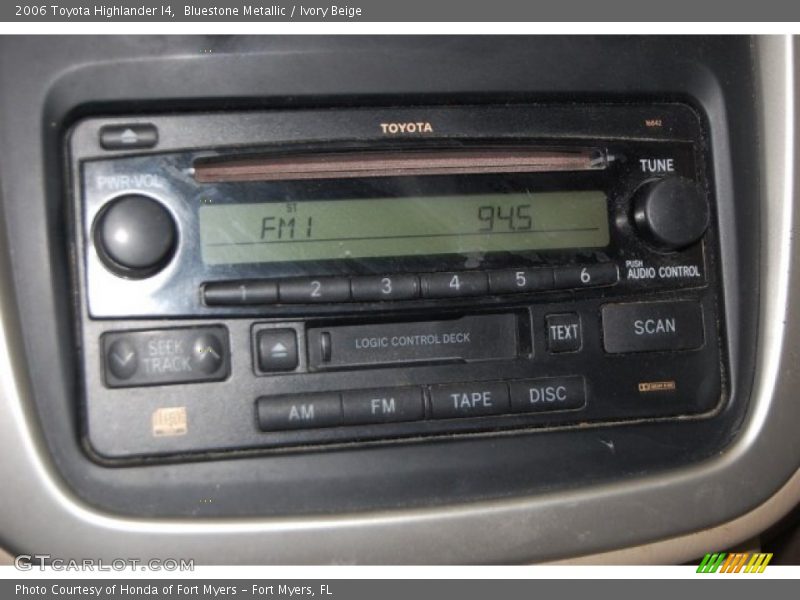 Bluestone Metallic / Ivory Beige 2006 Toyota Highlander I4