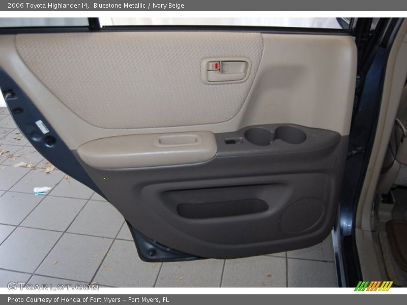 Bluestone Metallic / Ivory Beige 2006 Toyota Highlander I4
