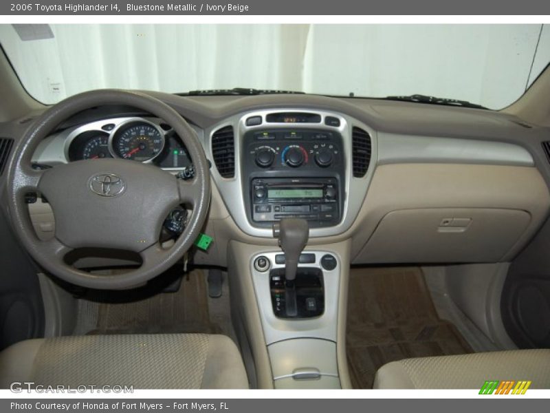 Bluestone Metallic / Ivory Beige 2006 Toyota Highlander I4