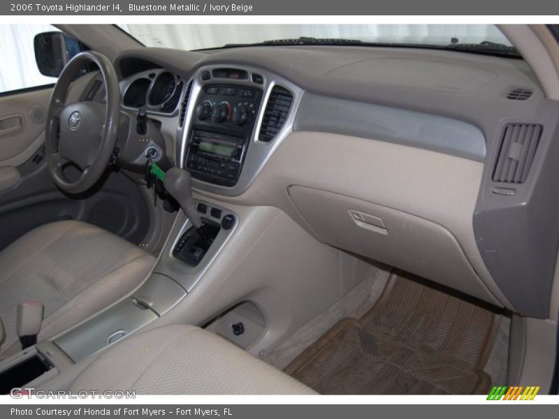Bluestone Metallic / Ivory Beige 2006 Toyota Highlander I4