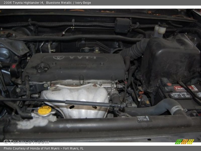 Bluestone Metallic / Ivory Beige 2006 Toyota Highlander I4