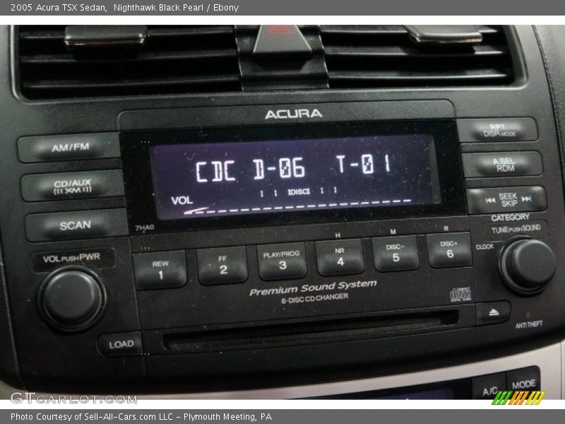 Nighthawk Black Pearl / Ebony 2005 Acura TSX Sedan