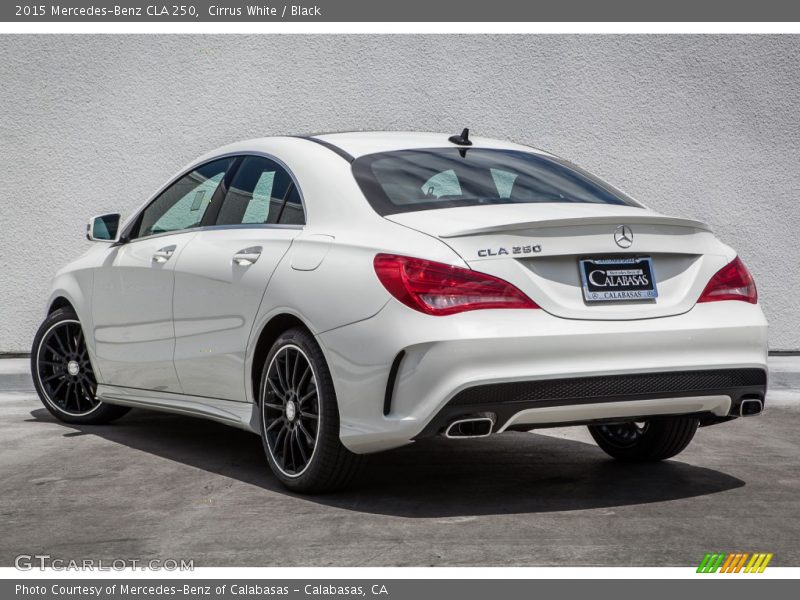 Cirrus White / Black 2015 Mercedes-Benz CLA 250
