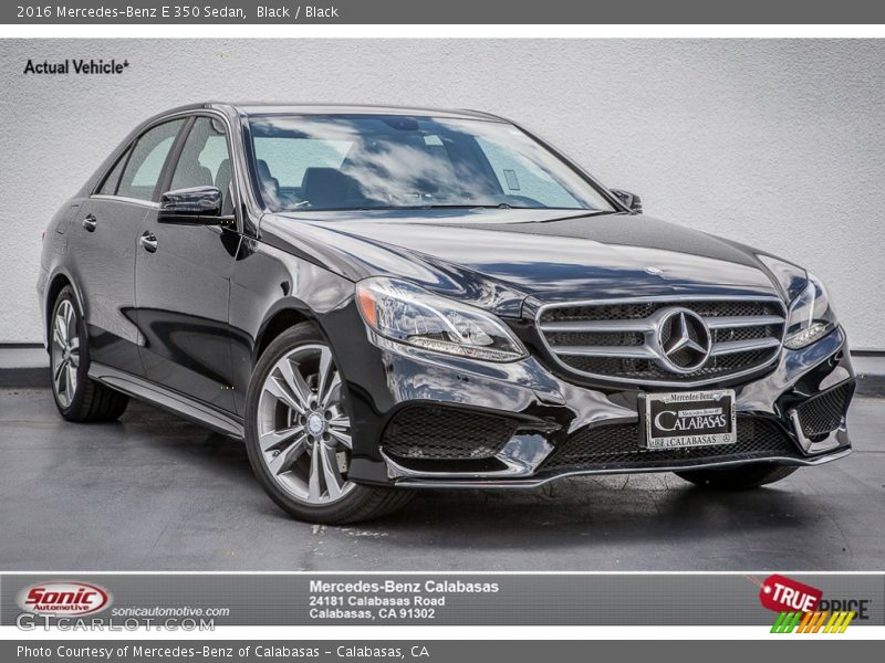 Black / Black 2016 Mercedes-Benz E 350 Sedan