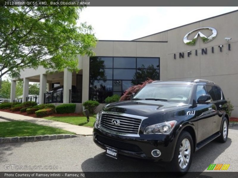 Black Obsidian / Wheat 2012 Infiniti QX 56 4WD