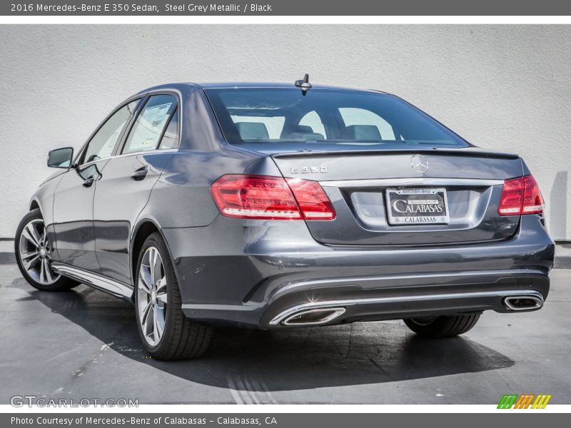 Steel Grey Metallic / Black 2016 Mercedes-Benz E 350 Sedan