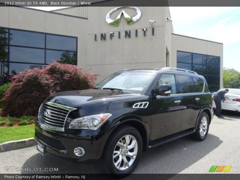 Black Obsidian / Wheat 2012 Infiniti QX 56 4WD
