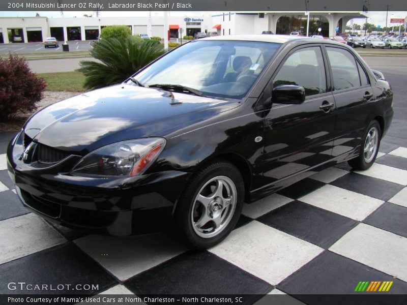 Labrador Black Pearl / Black 2004 Mitsubishi Lancer OZ Rally
