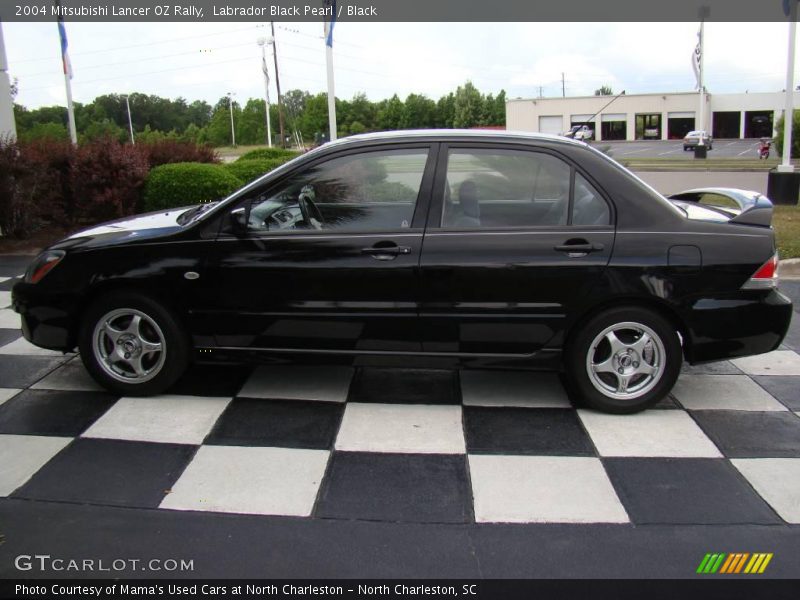 Labrador Black Pearl / Black 2004 Mitsubishi Lancer OZ Rally