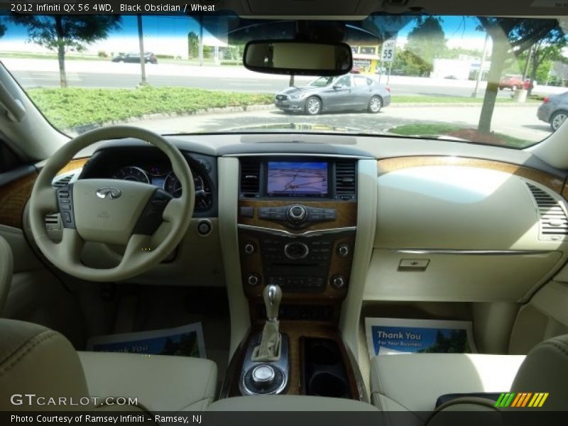 Black Obsidian / Wheat 2012 Infiniti QX 56 4WD