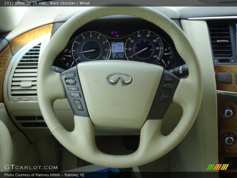 Black Obsidian / Wheat 2012 Infiniti QX 56 4WD
